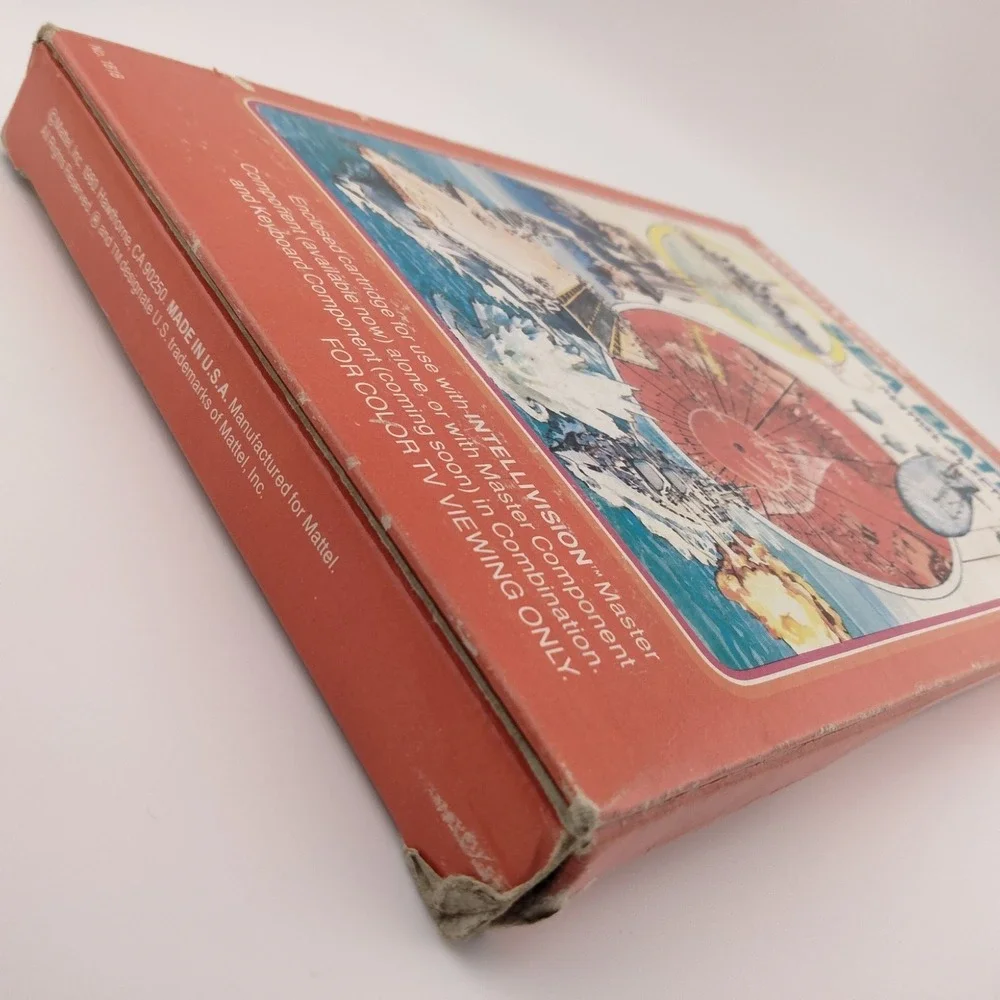Sea Battle & Snafu (Mattel Intellivision, 1980) w/Manual,‎ Overlays